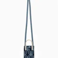 Сумка подр Зайцы, 12*4*17, отд на кнопке, дл ремень, синий