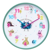 Часы настенные интерьерные детские &laquo;Монстрики&raquo;, плавный ход, циферблат d-30 см