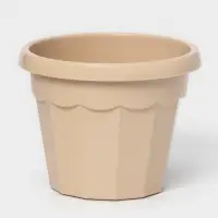 Горшок для цветов с поддоном Доляна &laquo;Эрика&raquo;, 0,7 л, цвет пудровый