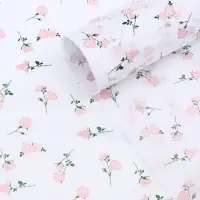 Бумага упаковочная тишью, &laquo;Садовые розы&raquo;, белый, 50 см &times; 70 см 17 грамм