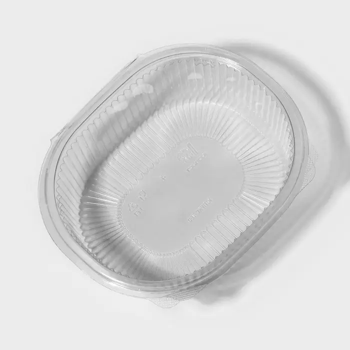 Контейнер одноразовый с неразъёмной крышкой, РКС, 750 мл, пластик, 17.6&times;14.7&times;6.4 см, прозрачный