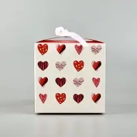 Коробка подарочная складная, упаковка, &laquo;Я тебя люблю&raquo;, 12 х 12 х 12 см