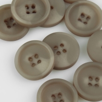 Набор пуговиц, 4 прокола, d = 22 мм, 10 шт, цвет серо-коричневый Набор пуговиц, 4 прокола, d = 22 мм, 10 шт, цвет серо-коричневый