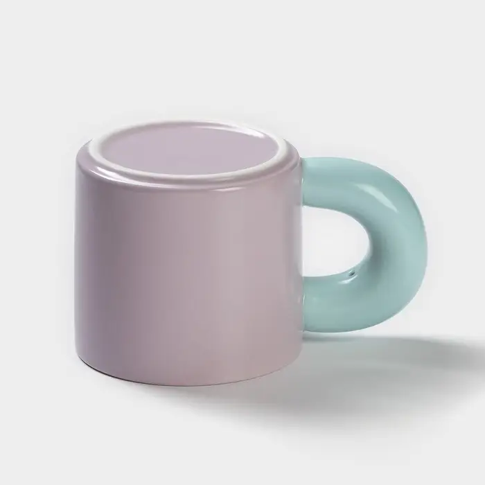 Кружка &laquo;Воздух&raquo;, 300 мл, керамика, цвет фиолетовый и голубой