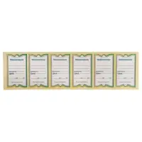 Ценник картонный 150 штук "Бабочка-6", 25 листов в наборе