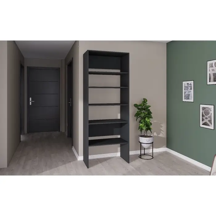 Модульная Гардеробная система Модус вешалка 2,09х0,8х0,42 графит