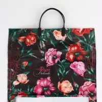 Пакет "Нежные розы, полиэтиленовый, пластиковая ручка 37х35 см 90 мкм