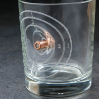 Стакан "Непробиваемый", с пулей, для виски, гравировка, 250 мл Стакан "Непробиваемый", с пулей, для виски, гравировка, 250 мл