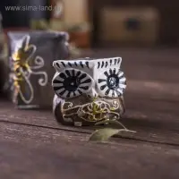 Сувенирный набор дерево "Совы с узором" 6х14х7 см