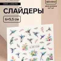 Слайдеры для ногтей &laquo;Колибри&raquo;, разноцветные