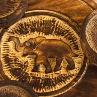 Подставка под благовония "Слон" дерево 16,5 см