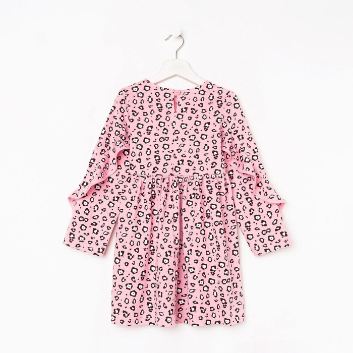 Платье для девочки, цвет розовый/леопард, рост 98 см Платье для девочки, цвет розовый/леопард, рост 98 см