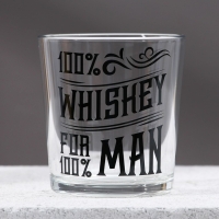 Новогодний подарочный набор косметики &laquo;На удачу&raquo;, гель для душа во флаконе виски 250 мл и стакан для виски, Новый Год