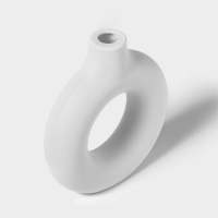 Ваза для сухоцветов "Ring" 3,8х13,5х14,7 см, цвет белый