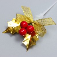 Декор для творчества &laquo; Новогодняя веточка&raquo;, в наборе 3 шт., размер 1 шт. &mdash; 8,5 &times; 4,5 &times; 1,5 см