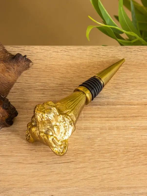 Пробка для бутылок "Лев" 5х5х13 см, алюминий