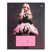 Тетрадь 12 листов в клетку, Cutie, обложка мелованный картон, МИКС