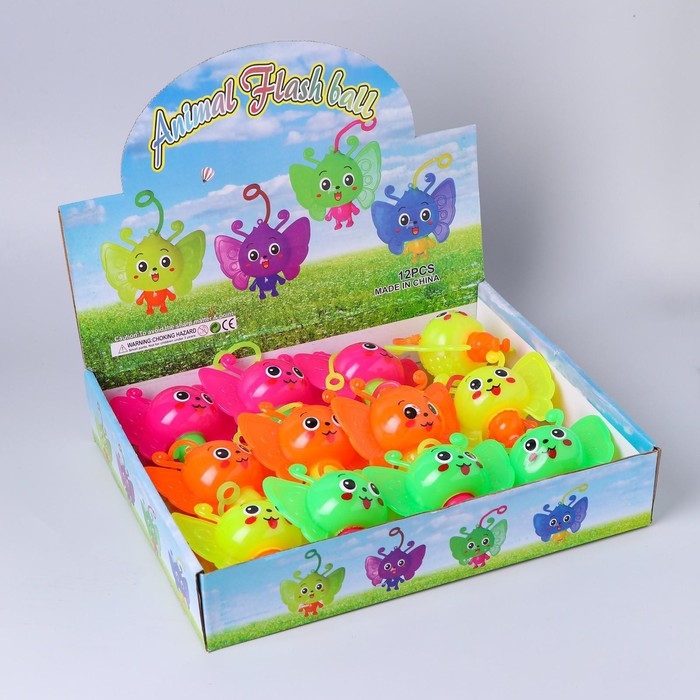 Ёжка &laquo;Бабочка&raquo;, световой, цвета МИКС