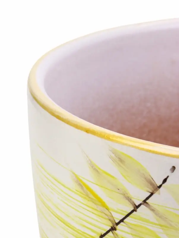 Набор горшков цветочный поддоном 4 шт 0,4 / 1 / 2,5 / 5 л керамика, Тропики