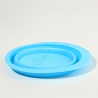 Ванночка - коврик для очистки кистей, 15 × 11 см, цвет МИКС Ванночка - коврик для очистки кистей, 15 × 11 см, цвет МИКС