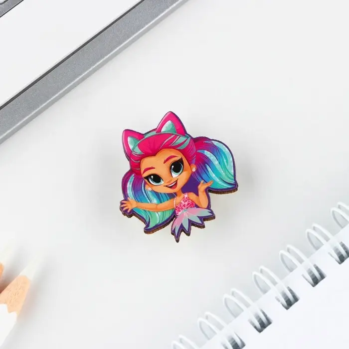 Значок с наклейками &laquo;Самой милой принцессе&raquo;, 6.5 х 9 см