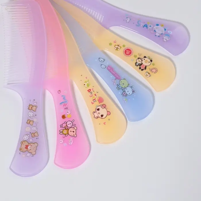 Расчёска с ручкой, 16&times;3.5(&plusmn;1) см, фасовка 20 шт., МИКС