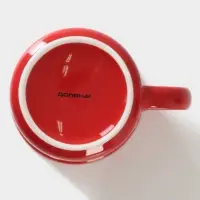 Кружка фарфоровая Доляна &laquo;Божья коровка&raquo;, 370 мл, цвет красный