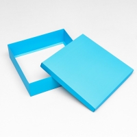 Коробка подарочная складная, упаковка, крышка-дно, бирюзовая, 30 х 30 х 8 см