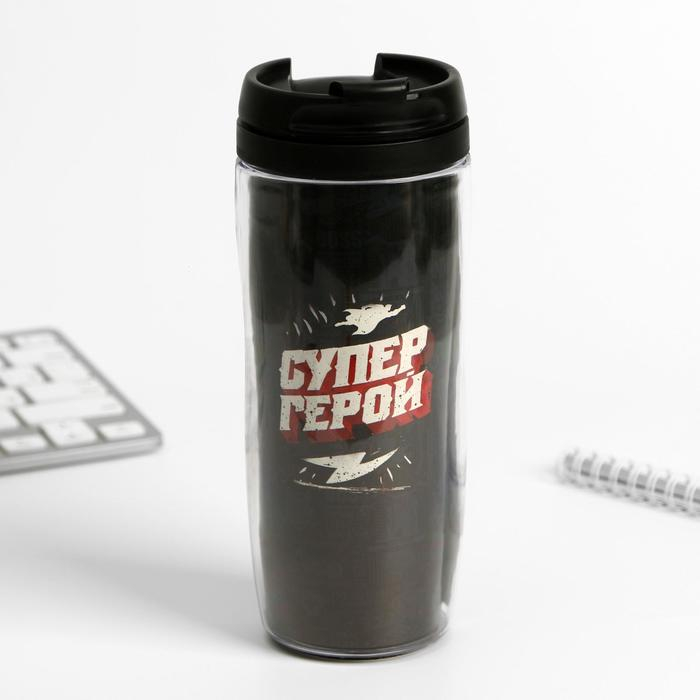 Подарочный набор &laquo;Супер герою&raquo;: ежедневник и термостакан
