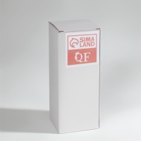 Органайзер для ватных палочек и дисков &laquo;BAMBOO&raquo;, с крышкой, 2 съёмные секции, 7 &times; 18,5 см, в картонной коробке, цвет прозрачный