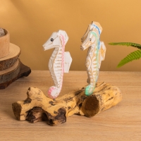 Сувенир &laquo;Морские коньки&raquo;, 25&times;15&times;21 см, дерево, разноцветный