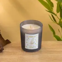 Свеча в стекле с камнем Manifest роза 200 гр соевый воск