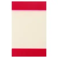 Блок с липким краем, 82 мм &times; 52 мм, 20 листов, прозрачный пластик с бордовыми вставками