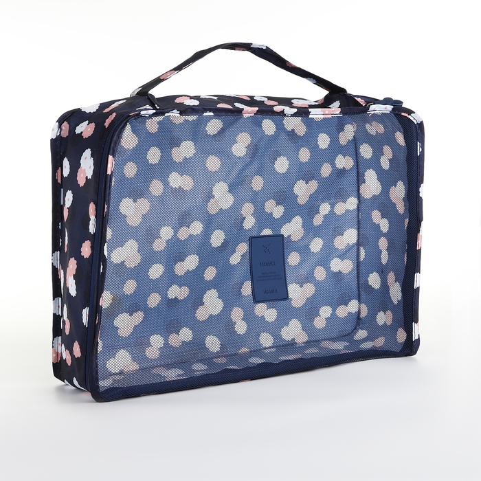 Набор органайзеров-косметичек на молниях, 6 в 1, цвет синий Набор органайзеров-косметичек на молниях, 6 в 1, цвет синий