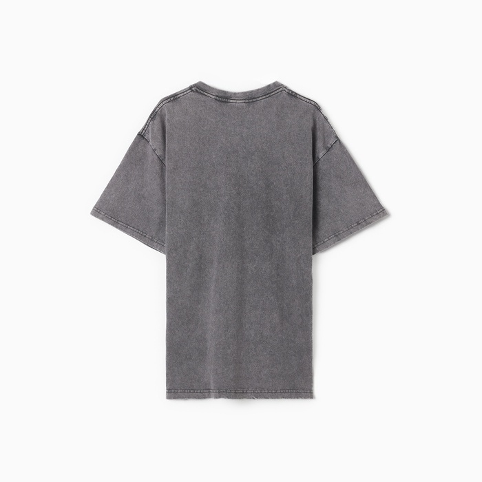 Футболка мужская MIST из вареного хлопка, цв. серый, р-р XL