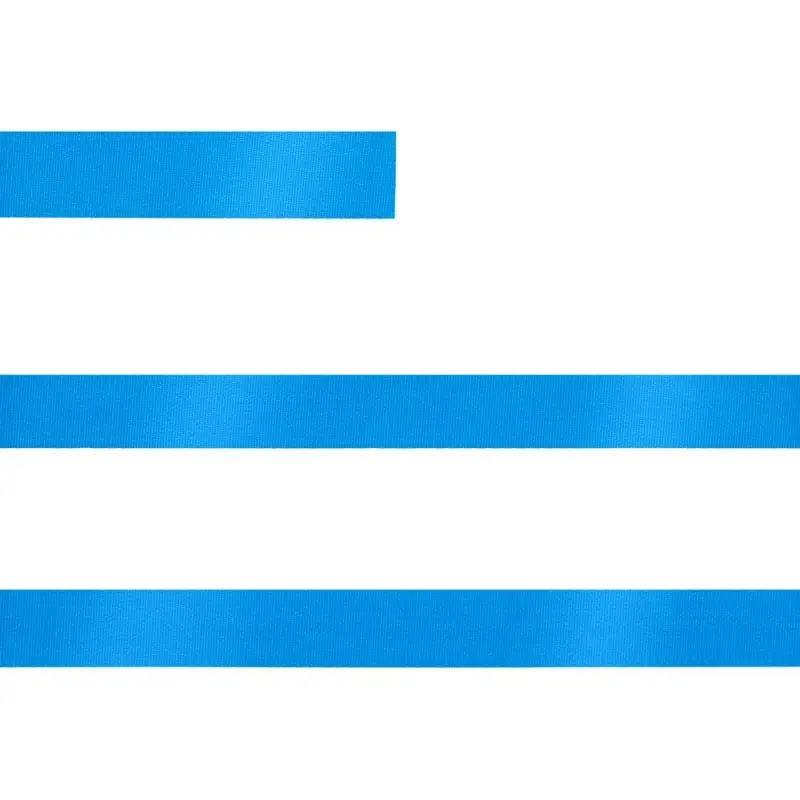 Лента сатиновая Satin 10 S, голубая, 40 см