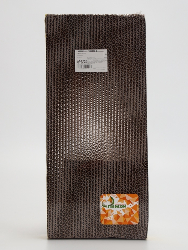 Когтеточка-лежанка "Пижон" из гофрокартона с кошачьей мятой "Волна", 44,5 х 21 х 4 см