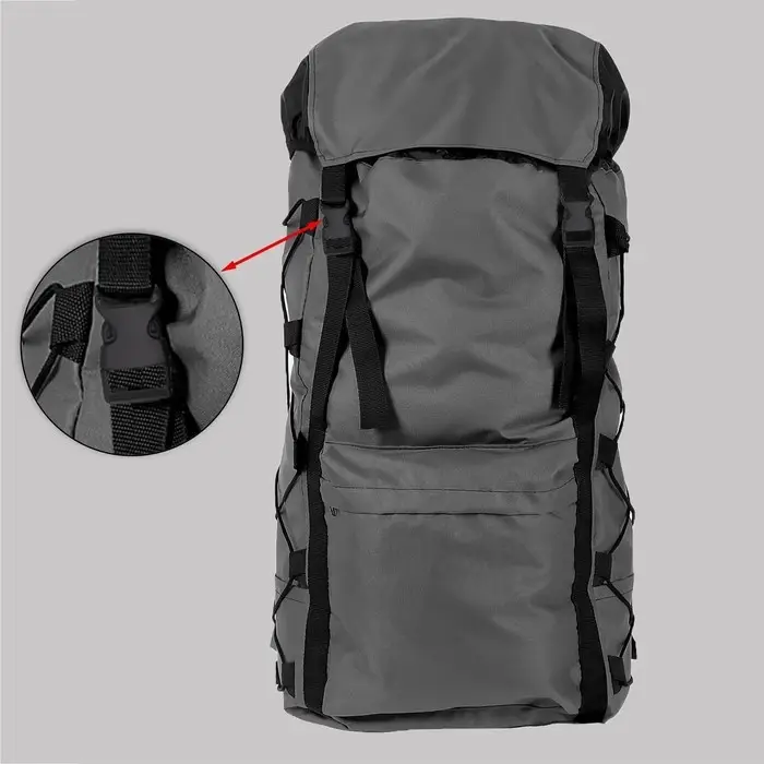 Держатель для лямок рюкзака: фастекс 20 мм, стропа 1 м, чёрный