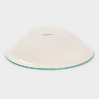 Тарелка глубокая Доляна "Райе" 21см, 21х5, цвет зеленый