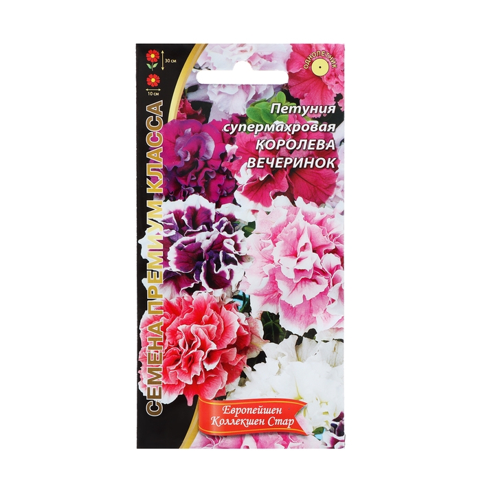 Семена Цветов Петуния супермахровая Семена Цветов Петуния супермахровая "Королева Вечеринок" ,6 шт ,