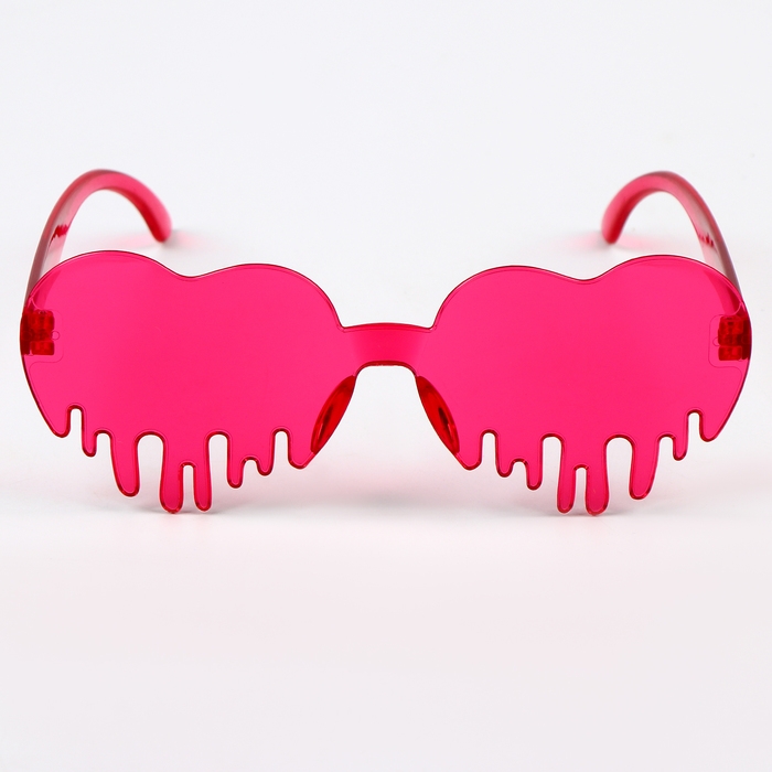 Карнавальные очки &laquo;Сердце&raquo;, цвета МИКС