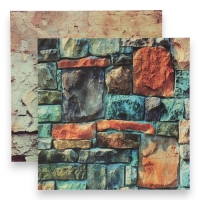 Фотофон двусторонний картон плотность 350 гр "Каменная кладка" 50х50 см Фотофон двусторонний картон плотность 350 гр "Каменная кладка" 50х50 см