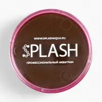 Аквагрим  в шайбе , регулярный, коричневый, 32 гр.