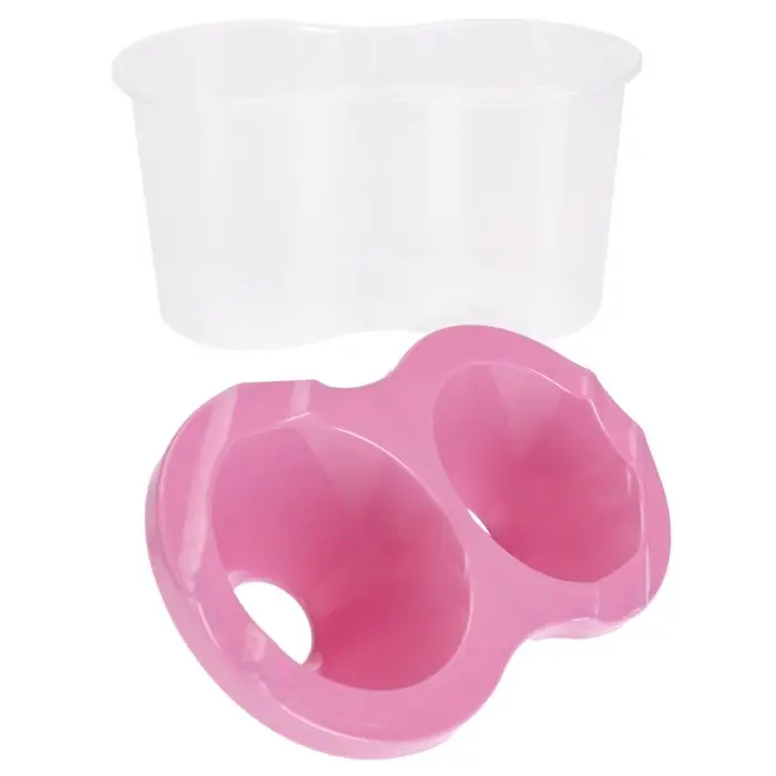 Стакан - непроливайка для рисования двойной Calligrata &laquo;Прованс&raquo;, 150 мл &times;2, пастельный МИКС