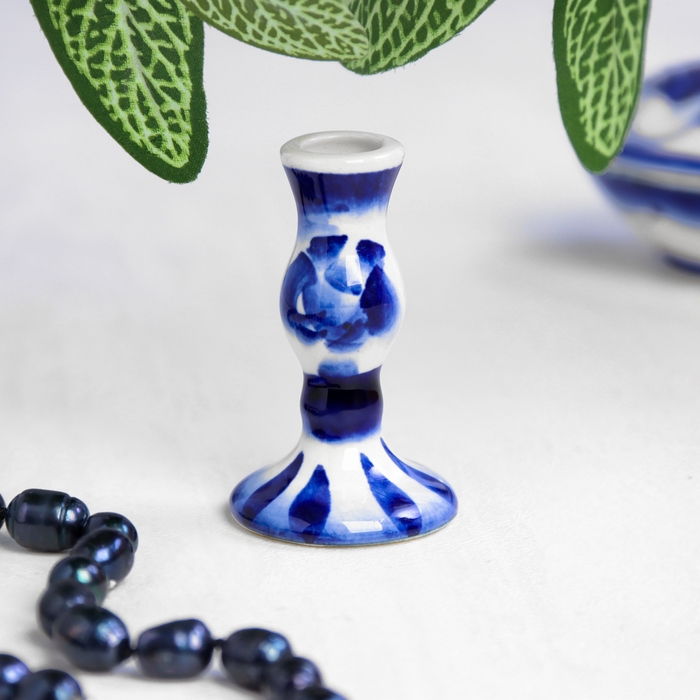 Сувенир &laquo;Подсвечник&raquo;, гжель
