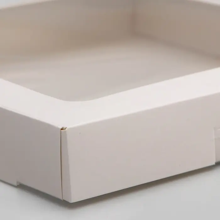 Коробка самосборная, белая, 19&times;19&times;3 см