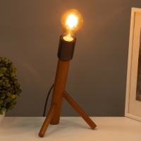 Лампа настольная BayerLux ЭКО "Рокет" 1х40Вт Е27 коричневый 15х17х26см