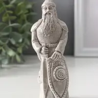 Фигура славянский бог &laquo;Перун&raquo;, 13&times;5&times;4.5 см, серая