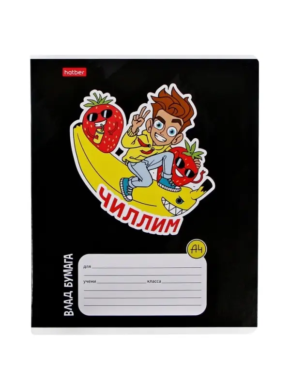 Тетрадь 12 листов в клетку Calligrata &laquo;Влад А4&raquo;, обложка мелованный картон, МИКС