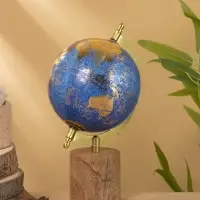 Глобус сувенирный 15х13х24 см, подставка дерево